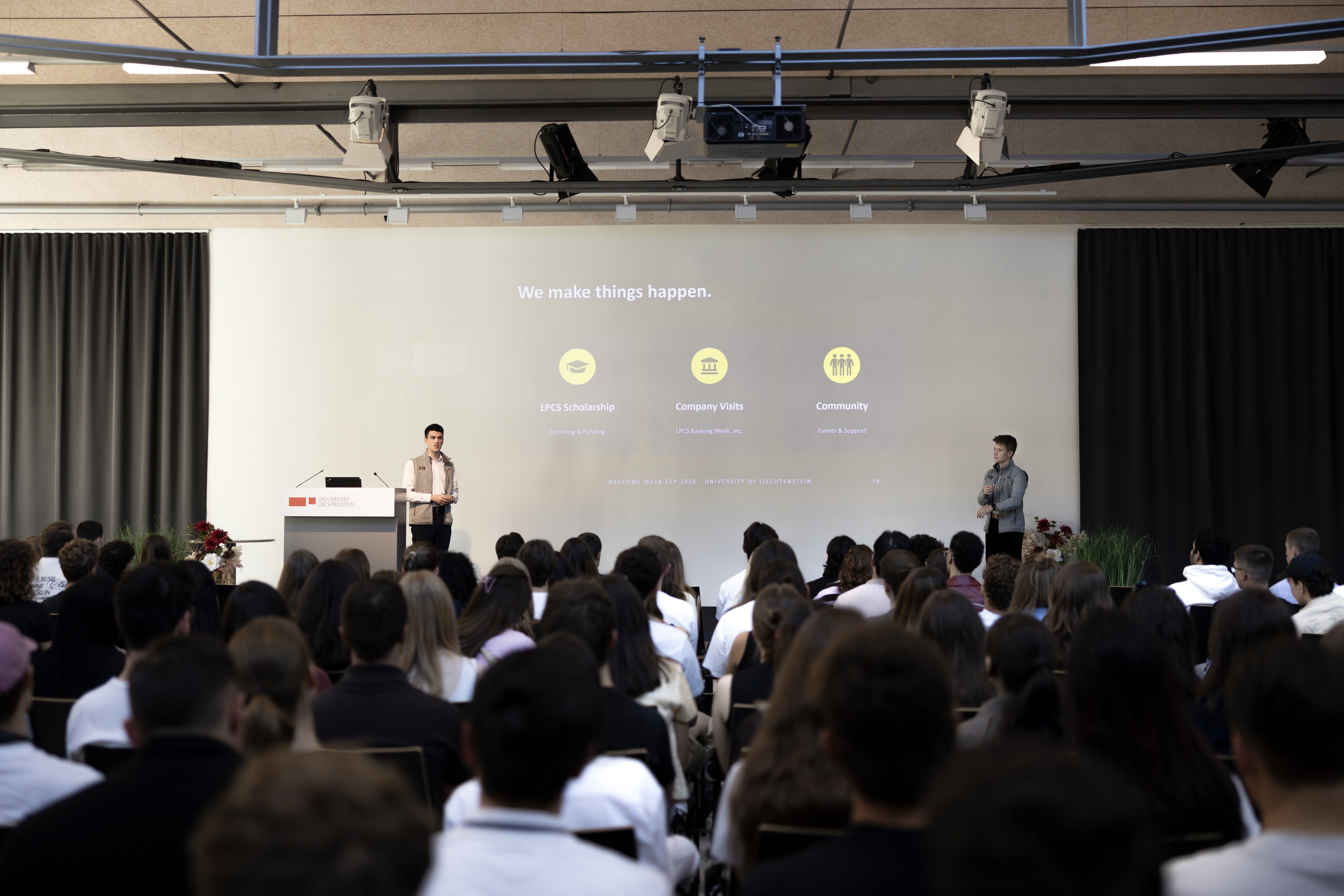 LPCS Präsentation an der Universität Liechtenstein
